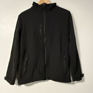 Maximos USA Black Softshell/Fleece Zip Front Jacket Men's Size M